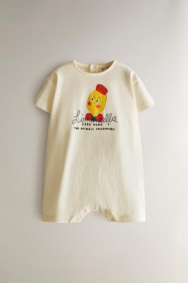 LIMONCELLA X THE ANIMALS OBSERVATORY BABY ROMPER - Light beige by Zara - Image 0