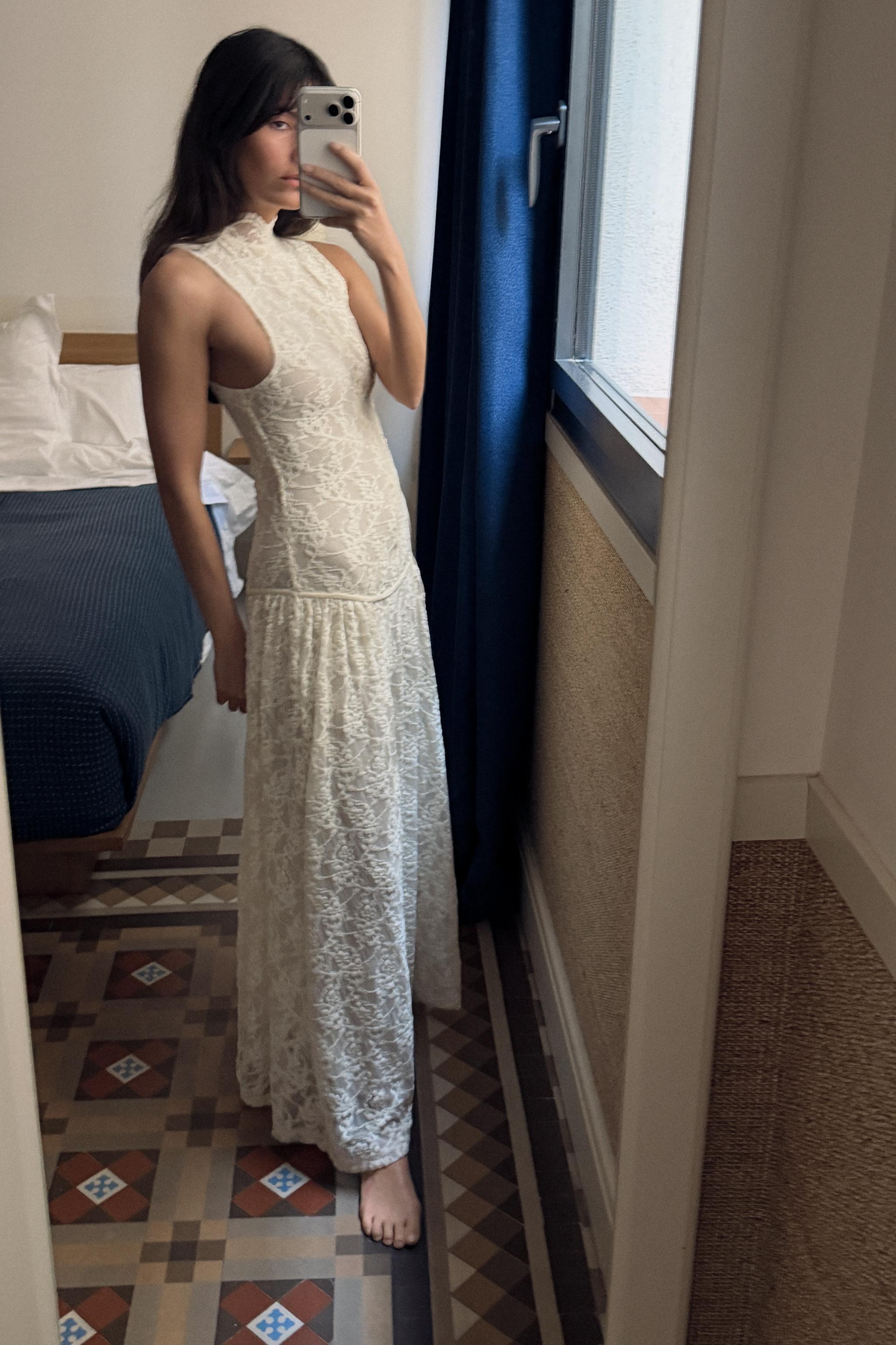 LONG LACE DRESS - Ecru | ZARA United States LONG LACE DRESS - Ecru | ZARA United States