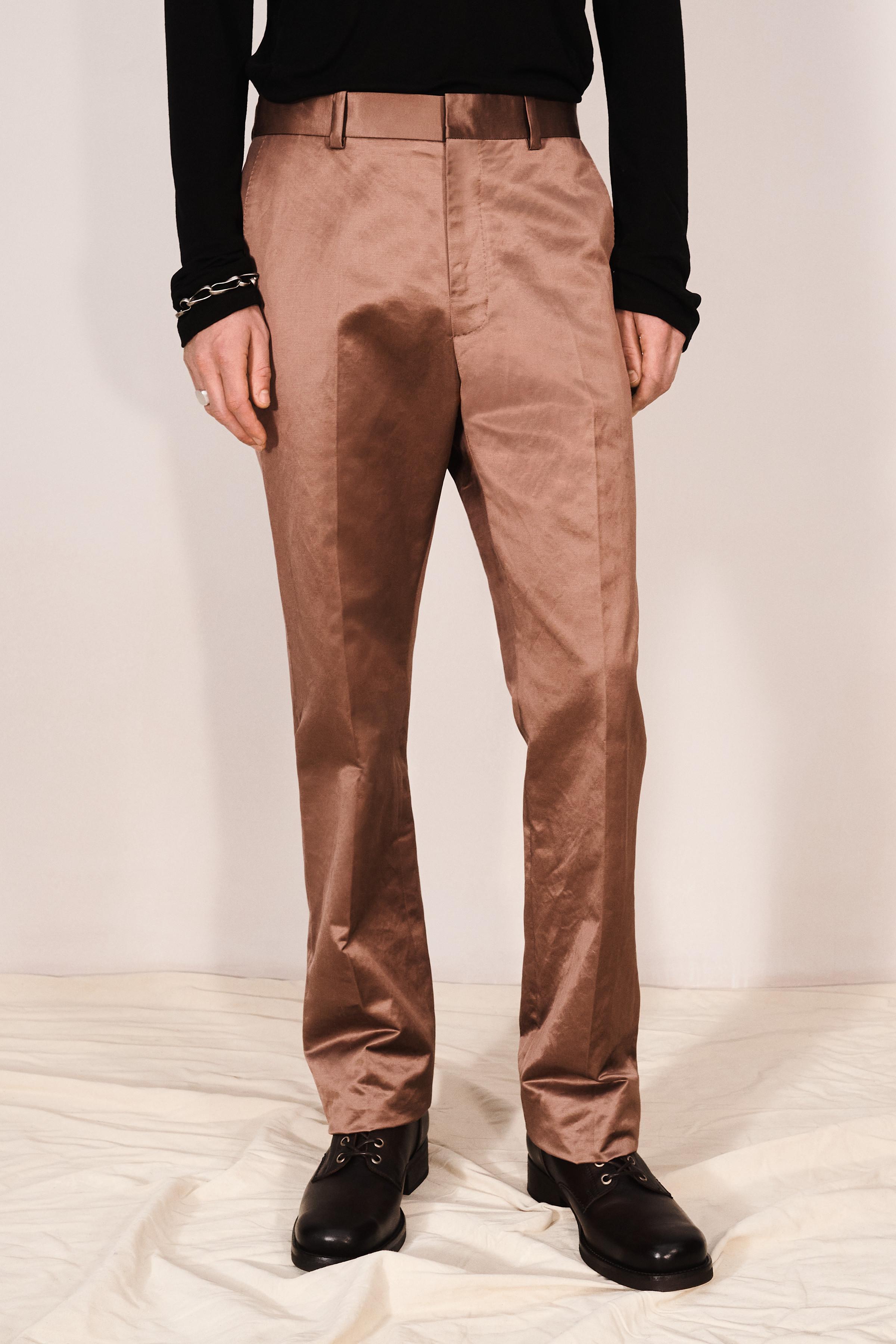 PANTALON SATINÉ STRAIGHT FIT