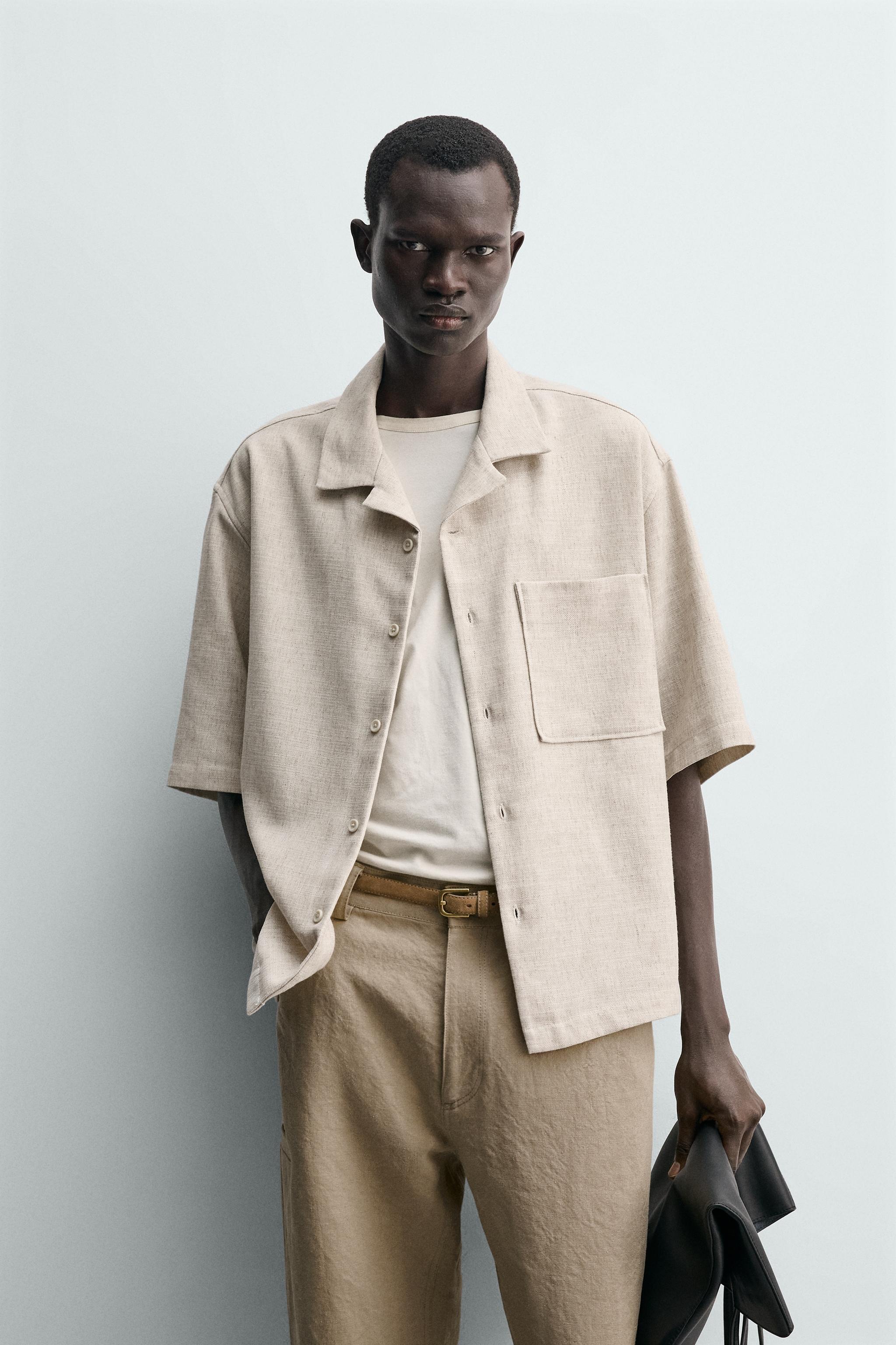 BOXY FIT TEXTURED SHIRT