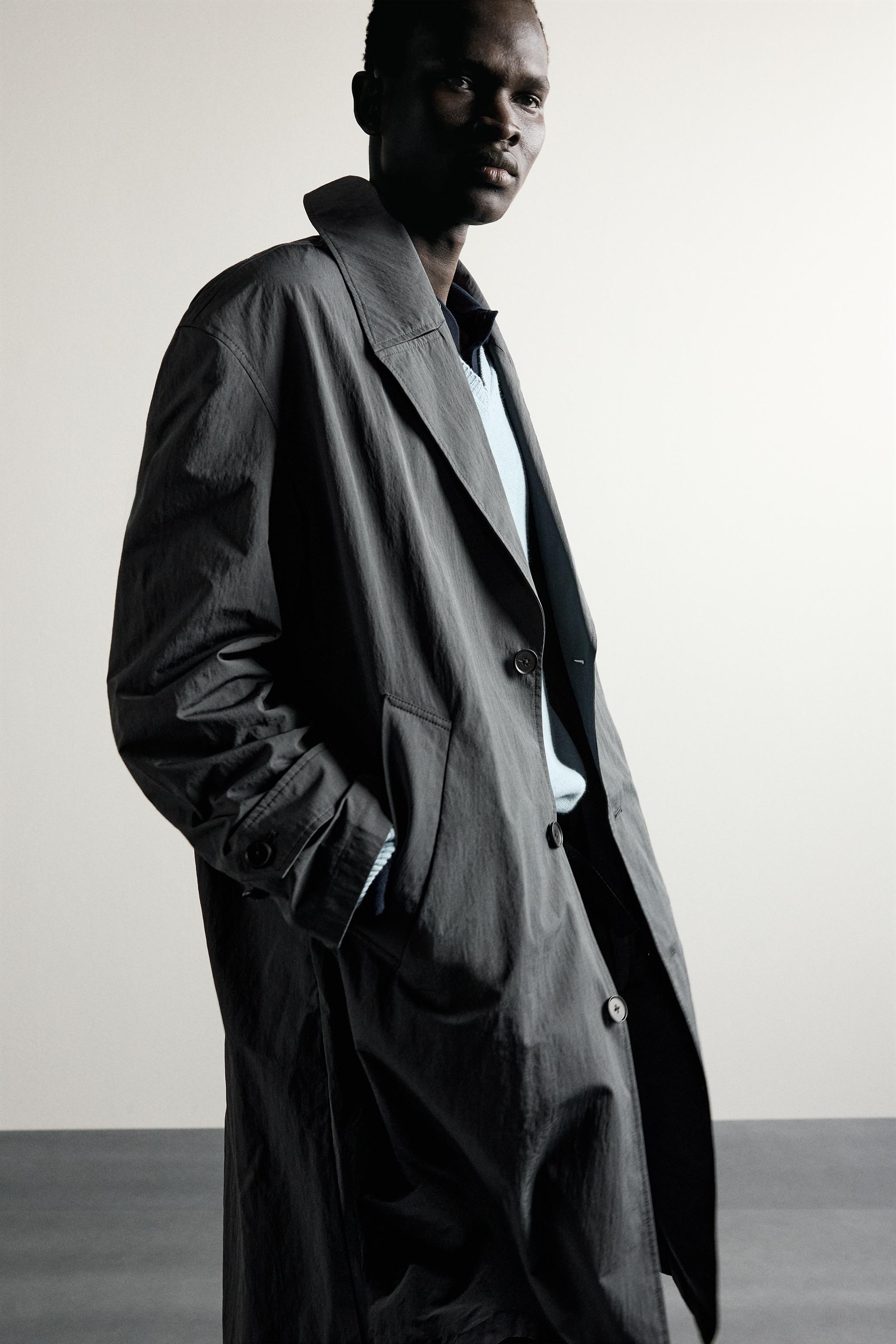 RELAXED-FIT TECHNICAL TRENCH COAT