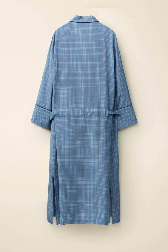 plaid midi dress zara ZARA NWT GREEN AND ECRU PLAID PRINT SATIN MIDI DRESS REF 8168/289 XS