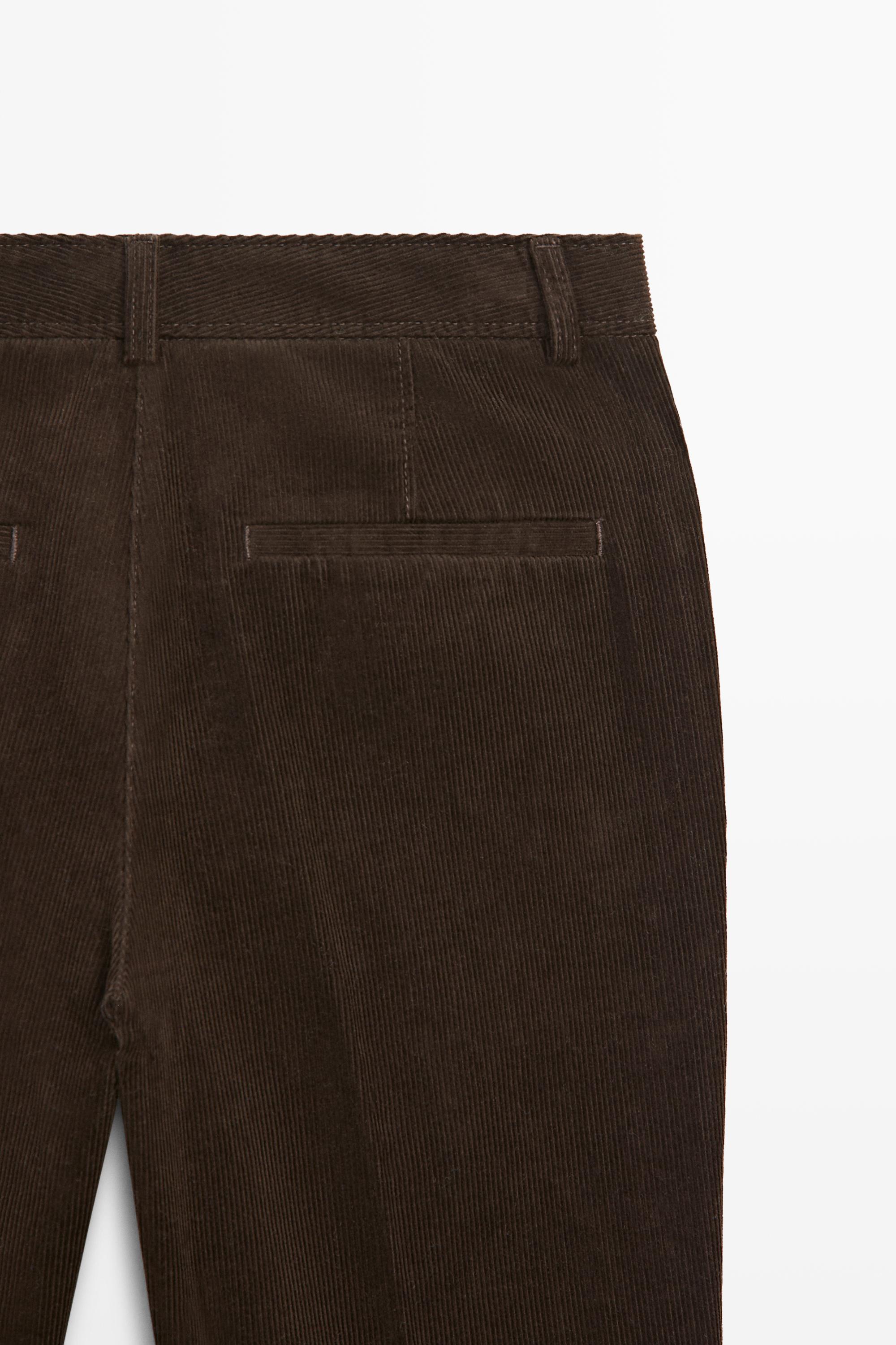Corduroy flared pants