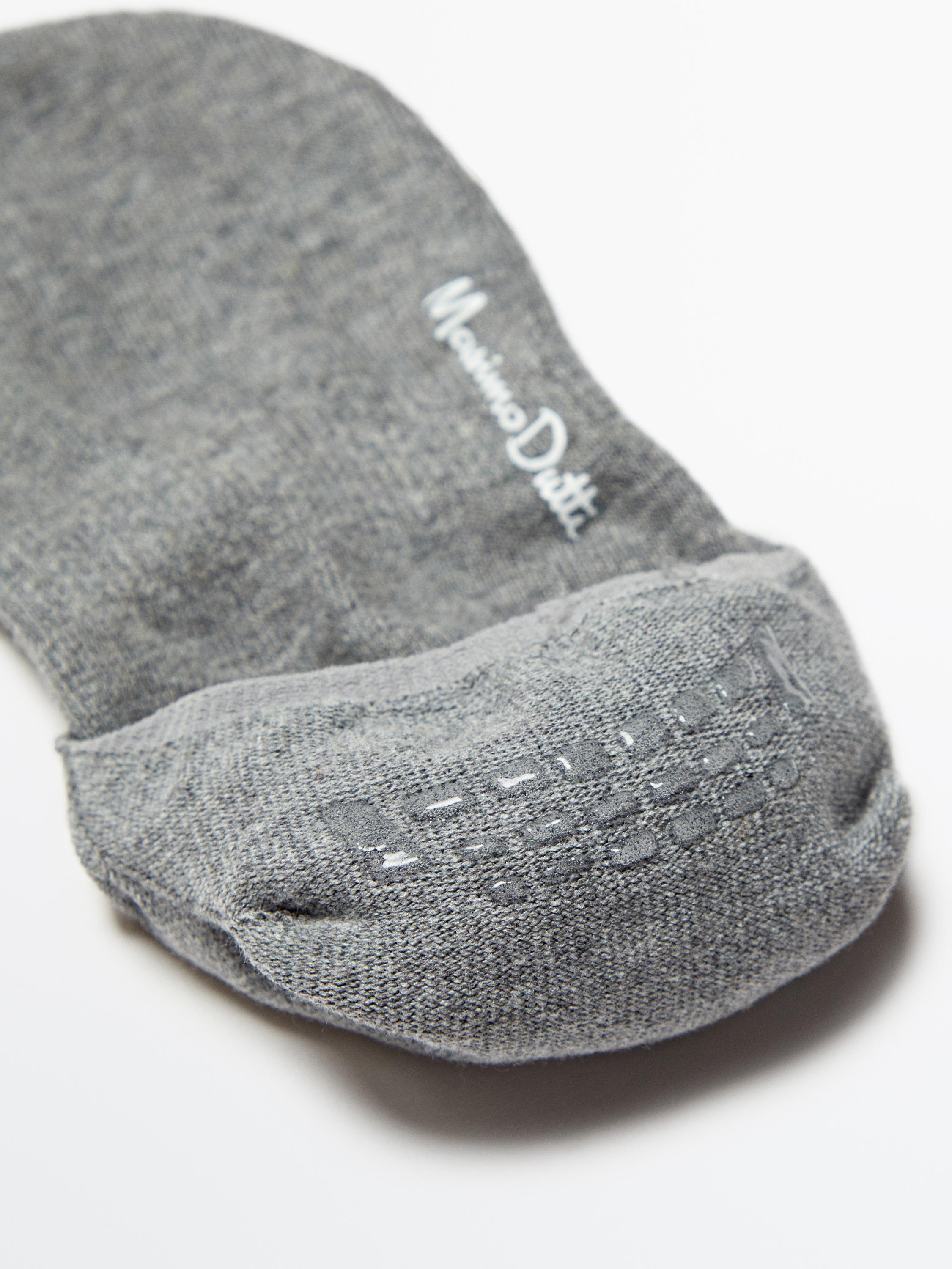 Pack of 3 pairs no-show cotton blend socks