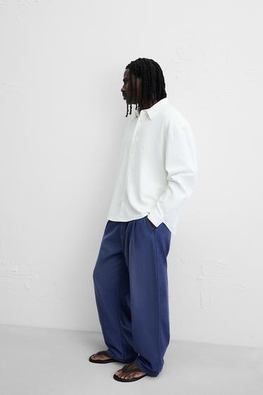CHEMISE RELAXED FIT - Blanc de Zara - Image 5