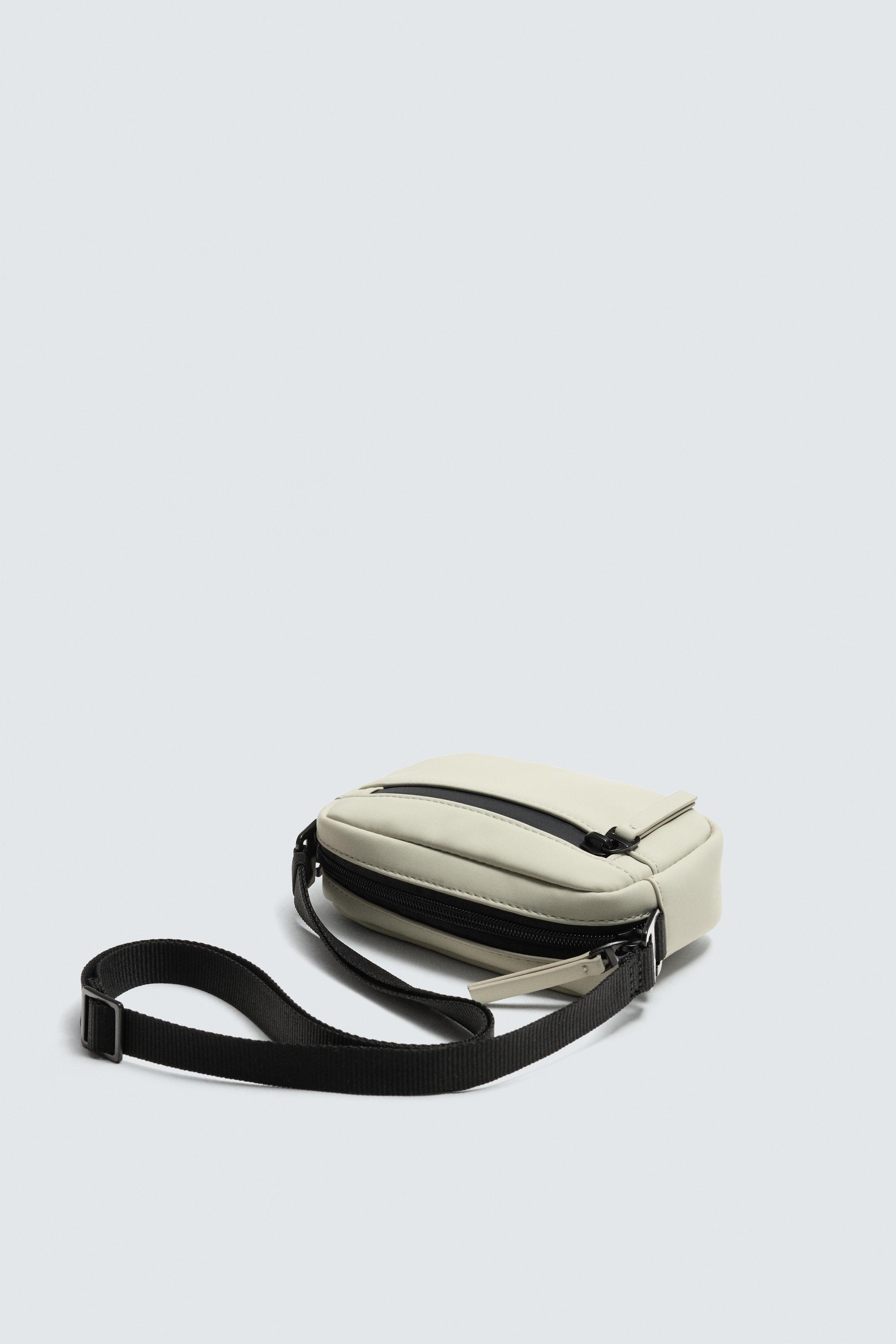 RUBBERIZED CROSSBODY BAG