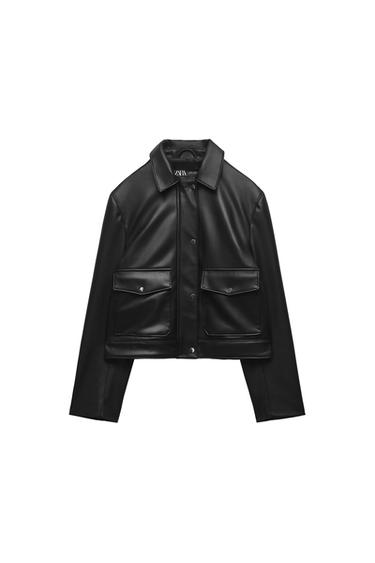 FAUX LEATHER JACKET