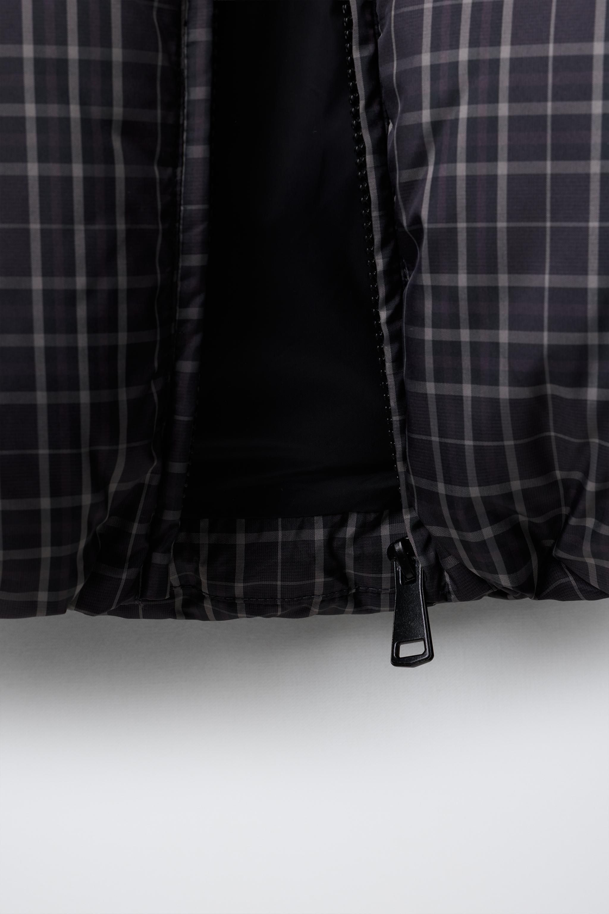 QUILTED CHECK PRINT JACKET