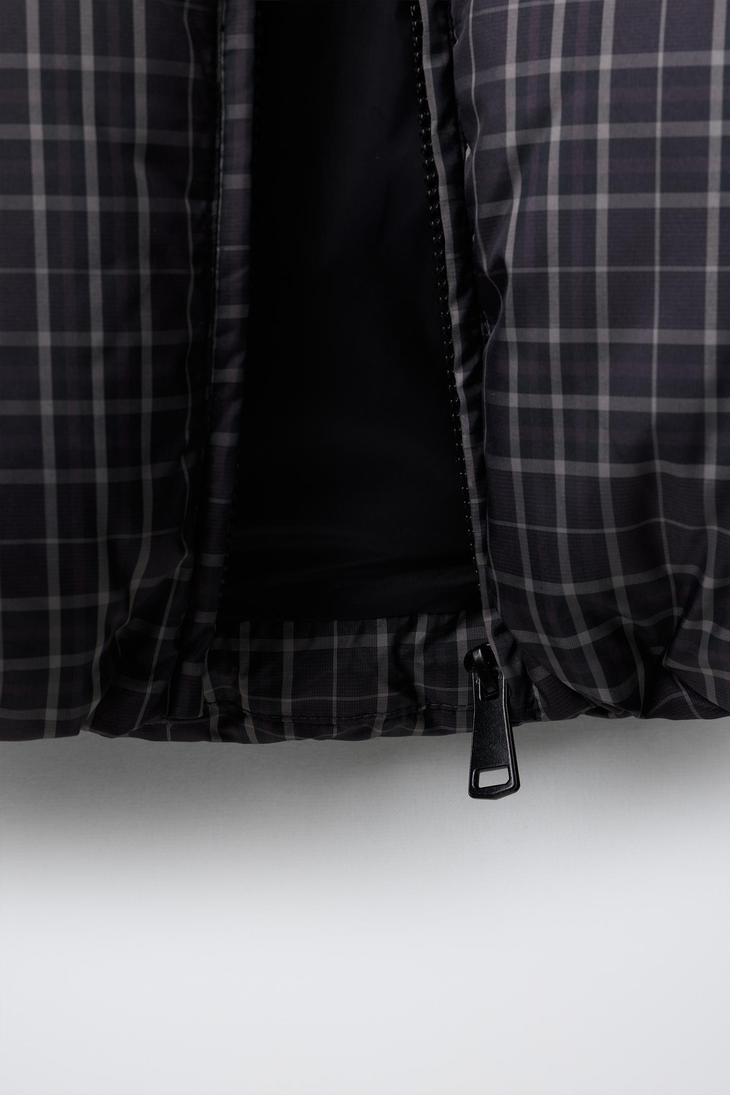 Детская куртка Zara Quilted Check Print, цвет: Чёрный — фото 9