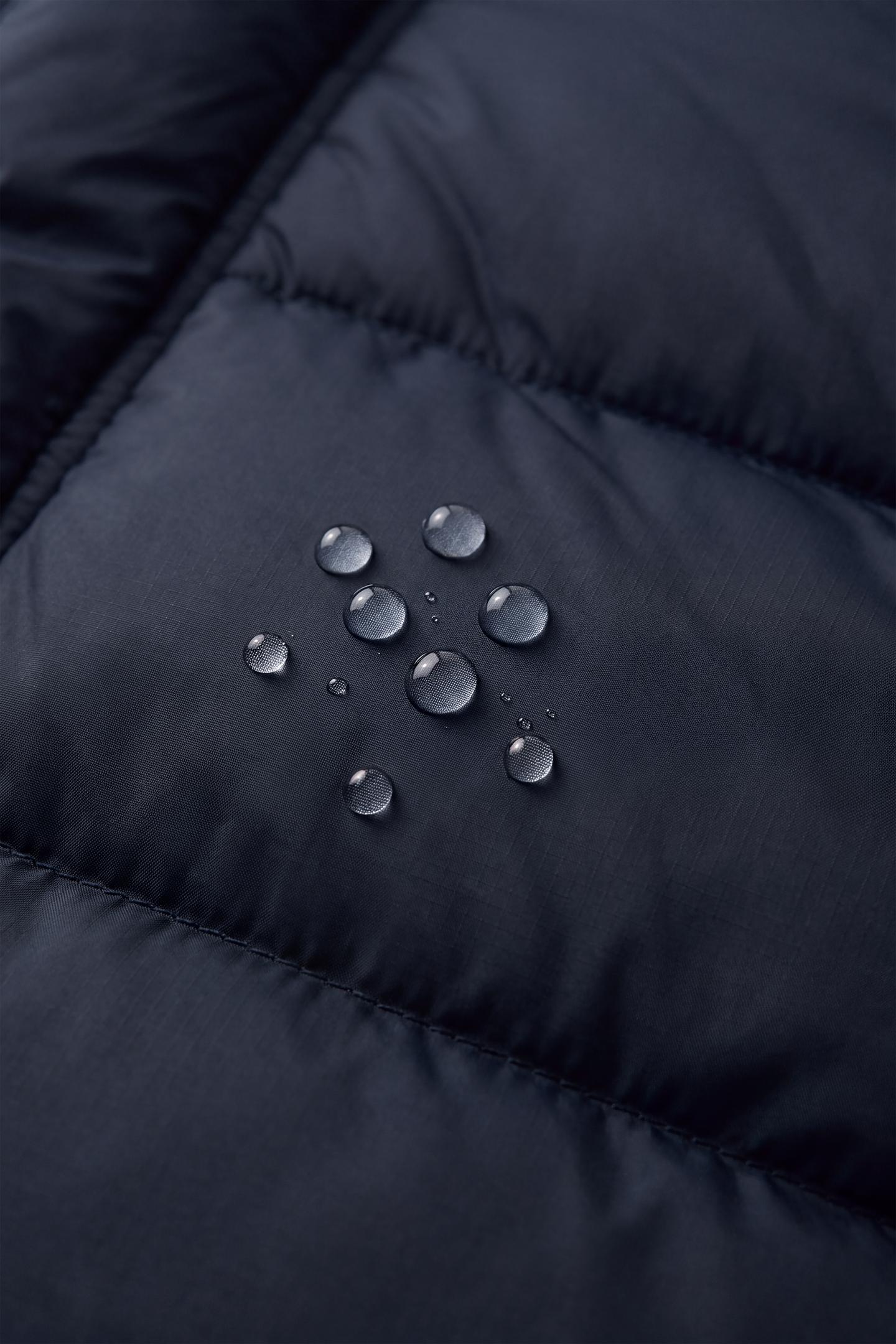 Детская куртка Zara Water-Repellent Hooded Puffer, цвет: Тёмно-синий — фото 10