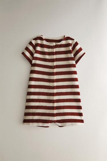 PELELE PLAYA BEBÉ RIZO RAYAS - Crudo / Marrón de Zara - Imagen 0