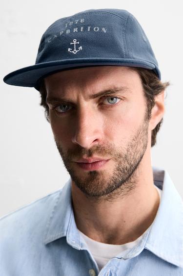 WASHED CAP WITH CONTRAST PRINT - Light blue by Zara - Image 3