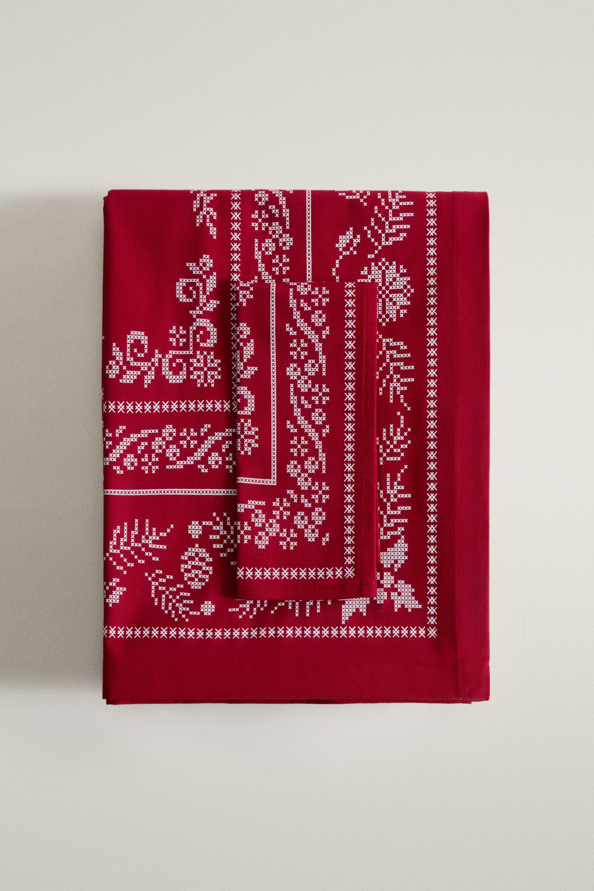 NAPPE EN COTON IMPRIMÉ NOËL
