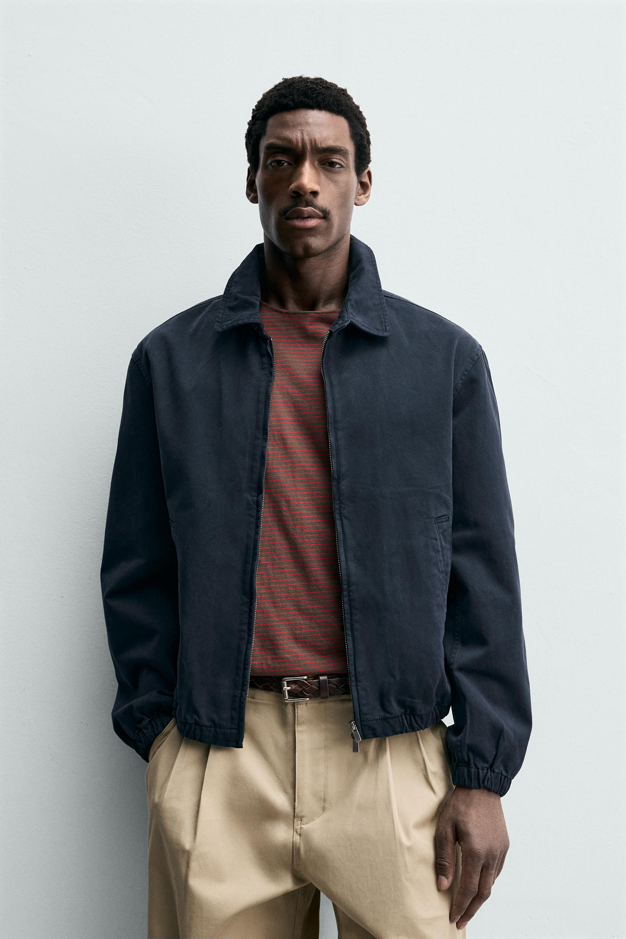 WASHED COTTON REGULAR FIT JACKET