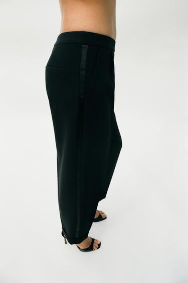 SMOKING BLAZER ET PANTALON - Serpent / Marron clair de Zara - Image 3