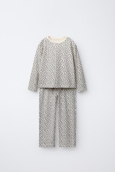 2-6 AÑOS/ PIJAMA ESTAMPADO ANIMAL PRINT - Crudo de Zara - Imagen 0