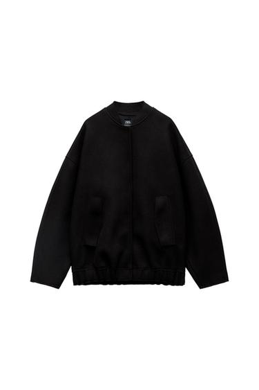ΤΖΑΚΕΤ ΠΙΛΟΤΟΥ OVERSIZE ΑΠΟ ΜΑΛΛΙΝΟ ΥΦΑΣΜΑ