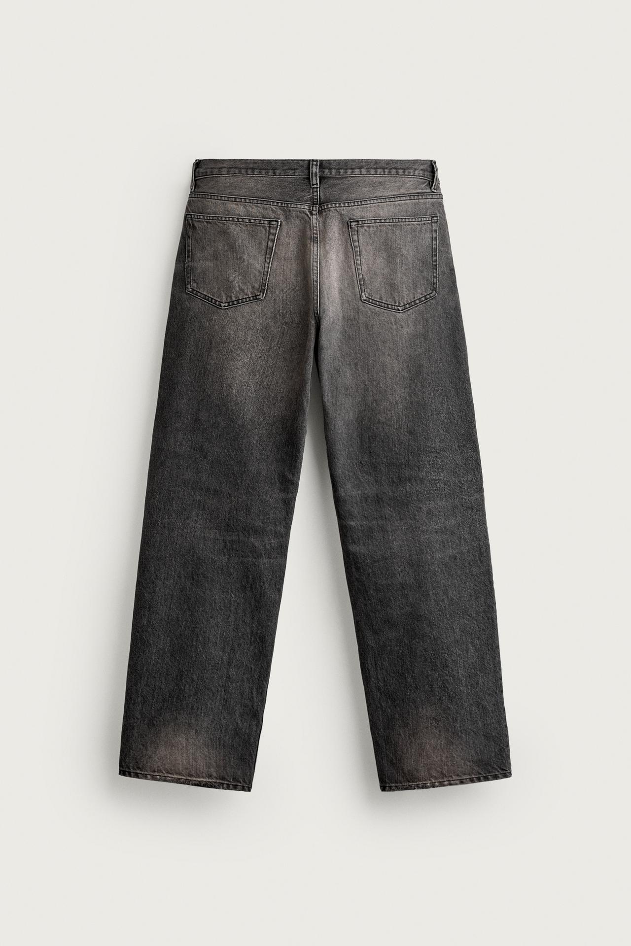 STRAIGHT-FIT JEANS — Charcoal