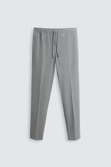 PANTALÓN JOGGER BÁSICO - Gris Antracita de Zara