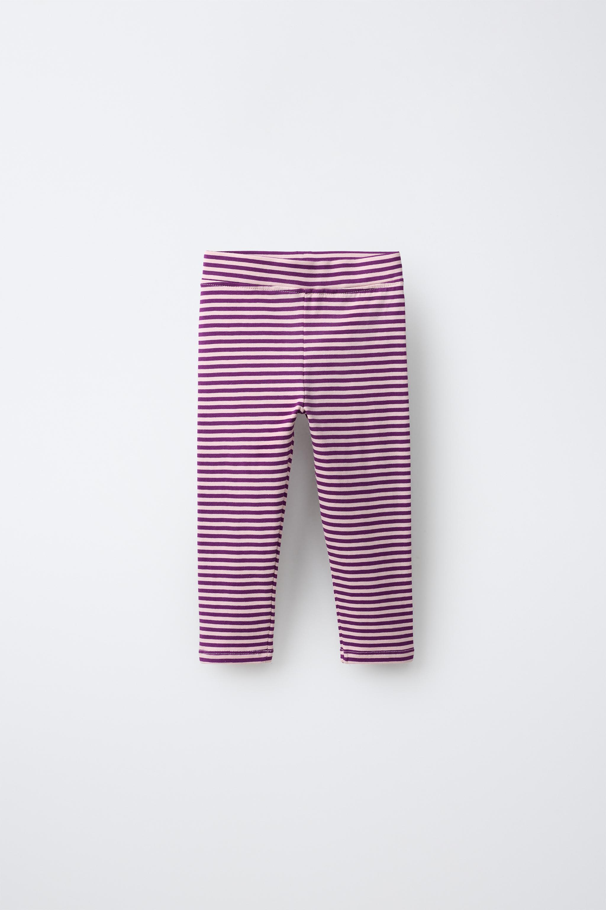 POLKA DOT AND SOLID LEGGINGS TWO-PACK — Burgundy