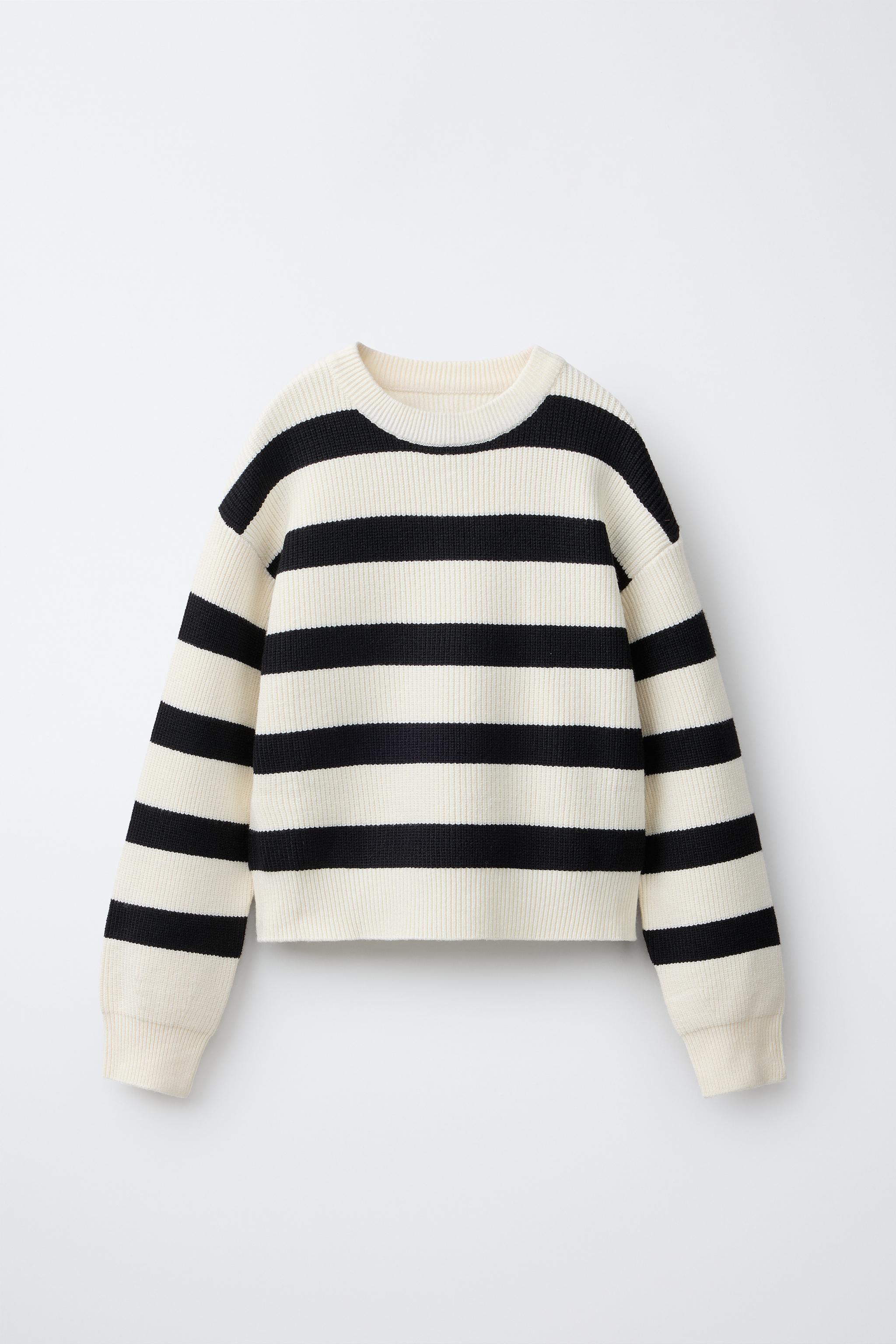 STRIPED KNIT SWEATER - Stripes | ZARA South Africa