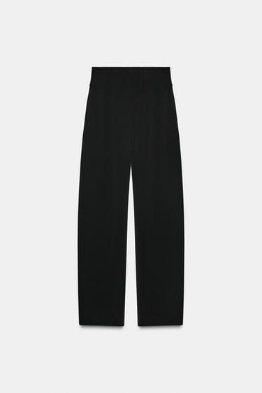 PANTALÓN TIRO ALTO CREMALLERA ZW COLLECTION - Negro de Zara