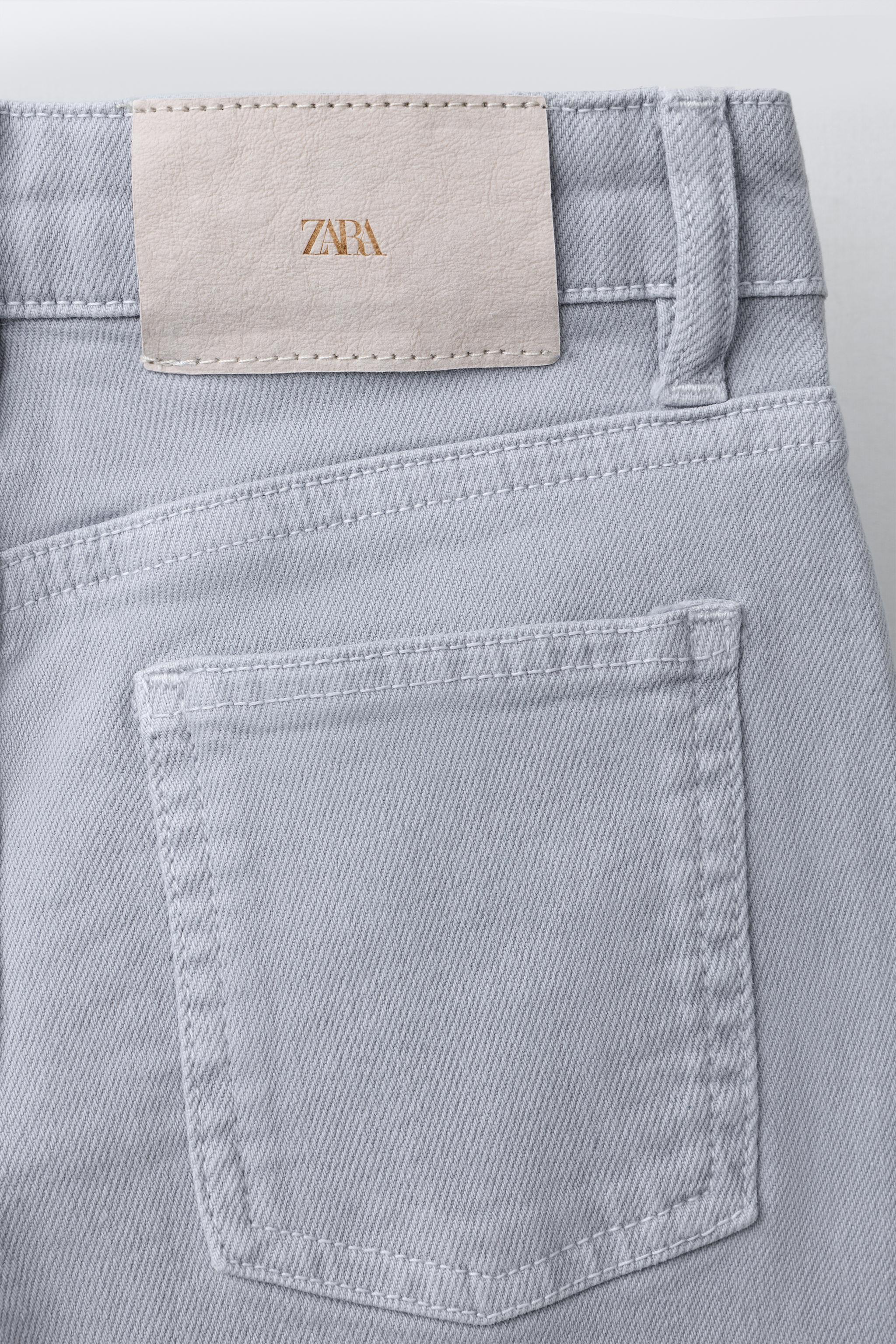 スタッズ付き ブーツカット デニムパンツ スタッズ付きブーツカットデニムパンツ - ブルーグレー | ZARA Japan