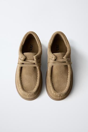 LEATHER SHOES - Sand Brown by Zara - Image 4