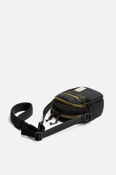 CONTRAST TECHNICAL CROSSBODY BAG - Black by Zara - Image 1