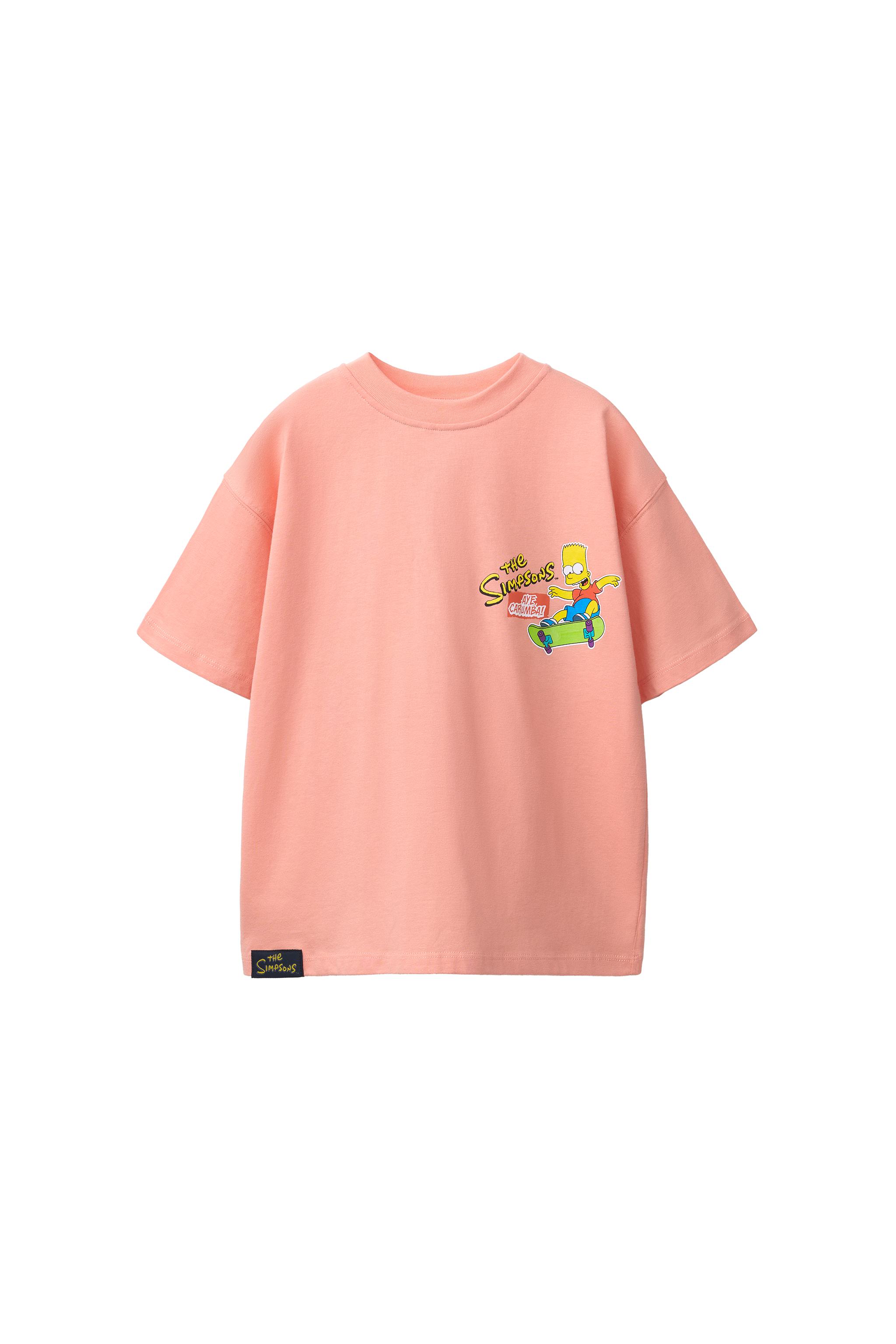 美品　ムク　SAR THE SIMPSONS ™ MATT GROENING T-SHIRT - Tangerine | ZARA Canada
