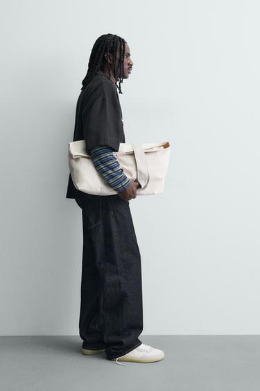 EMBROIDERED TEXTURED POLO SHIRT - Black by Zara - Image 3