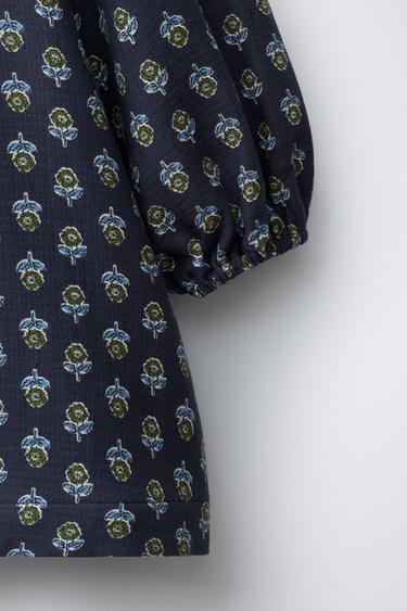 FLORAL PRINT DRESS - Blue by Zara - Image 3