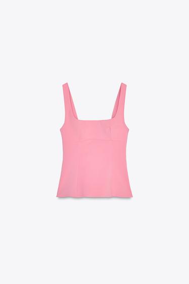 TOP WITH BACK BOW - Fuchsia by Zara