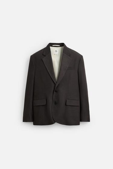 BLAZER TRAJE VISCOSA - LINO LIMITED EDITION - Marrón de Zara