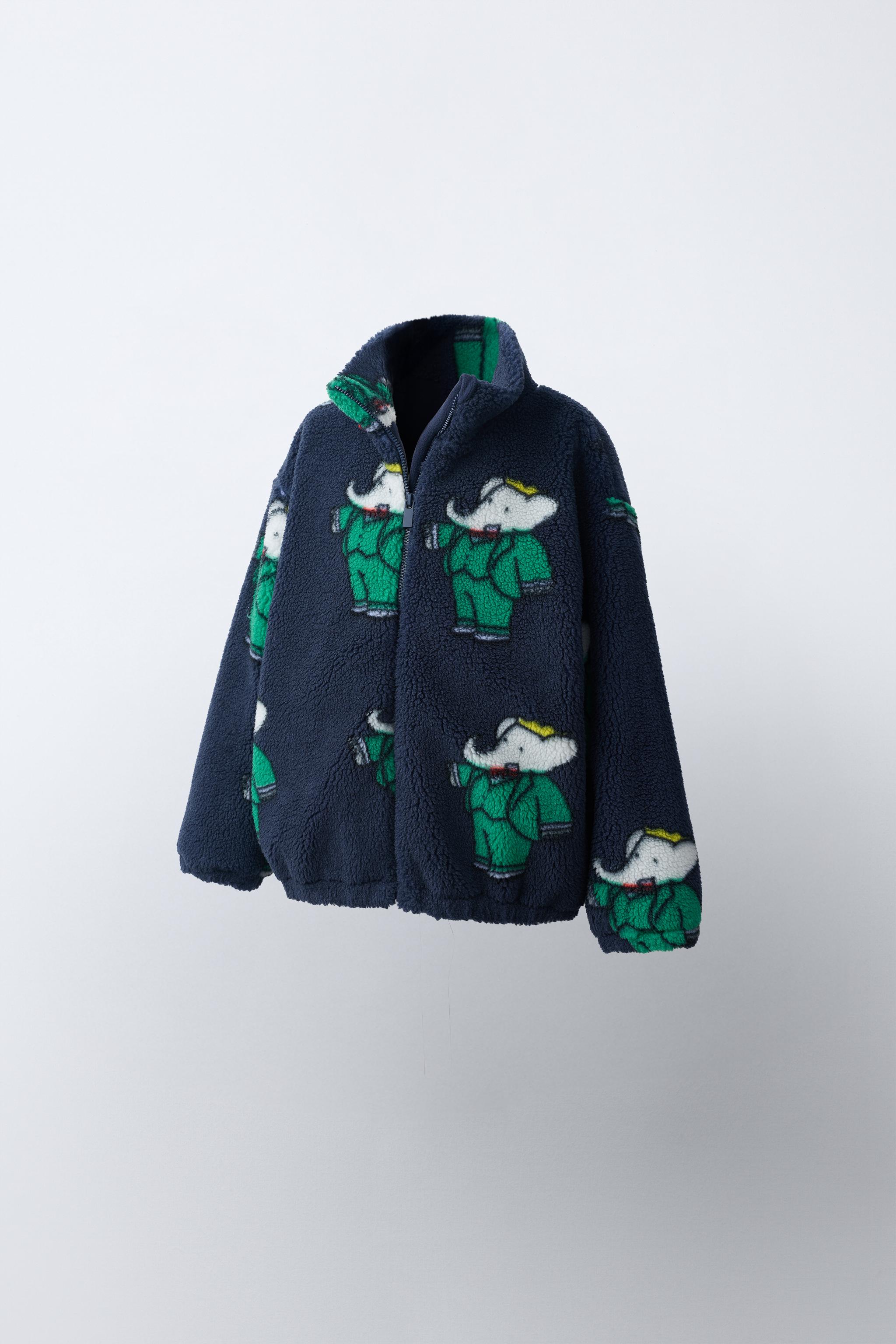 BLOUSON EFFET MOUTON IMPRIMÉ BABAR™