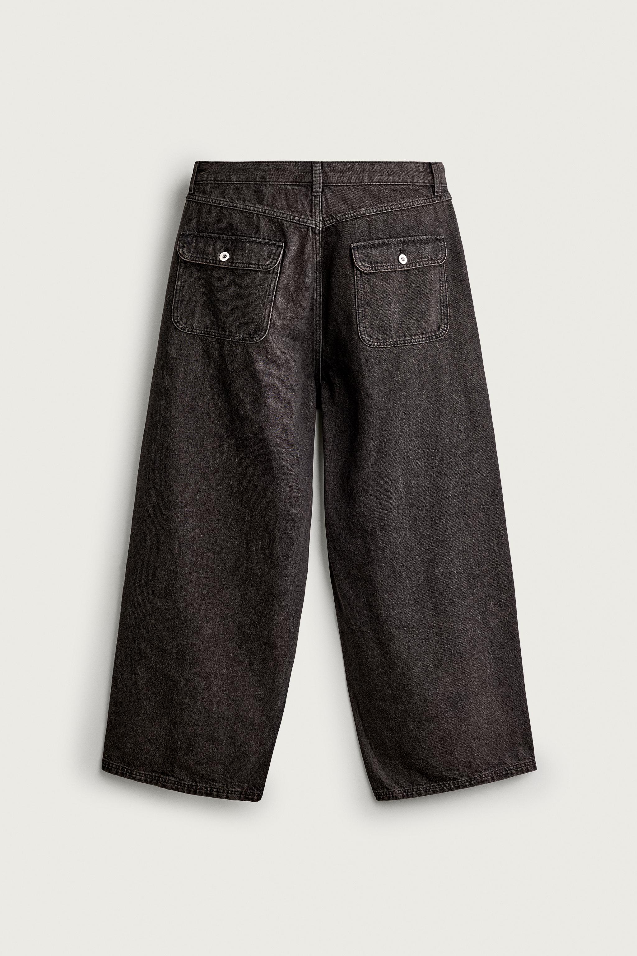JEANS BAGGY FIT À BOUTONNAGE