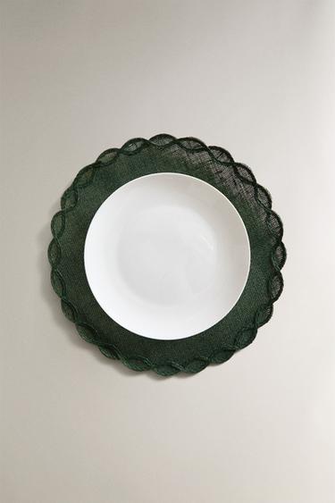 SET DE TABLE CHAÎNE RAMIE NOËL - Vert de Zara - Image 3