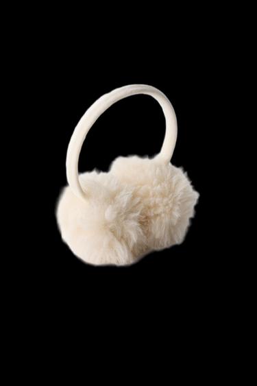 OREJERAS EFECTO RIZO PELO SKI COLLECTION - Crudo de Zara