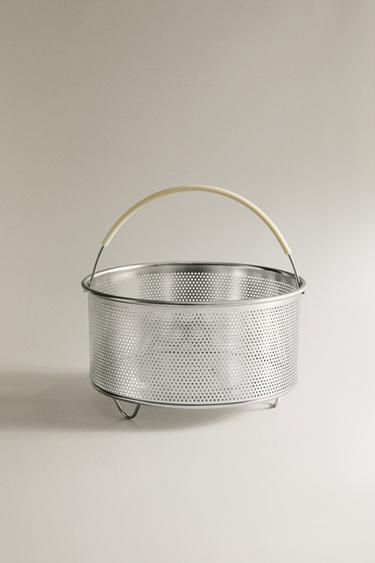 CESTO DE VAPOR COM ASA - Aço da Zara