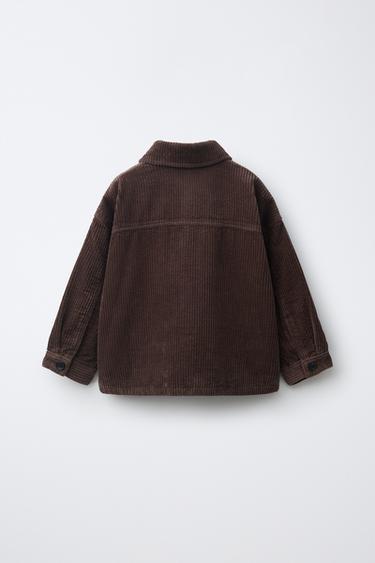 CORDUROY OVERSHIRT — Brown 2