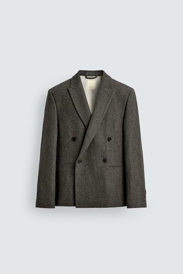 LIMITED EDITION TEXTURED BLAZER - Mid-green by Zara