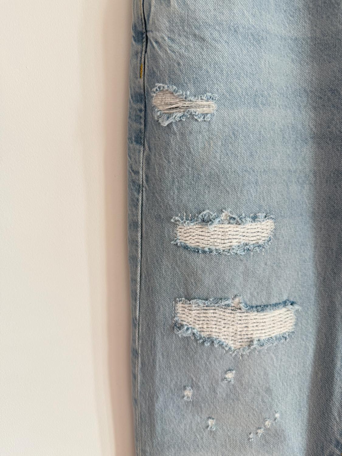 RIPPED PATCHWORK JEANS - Image 3