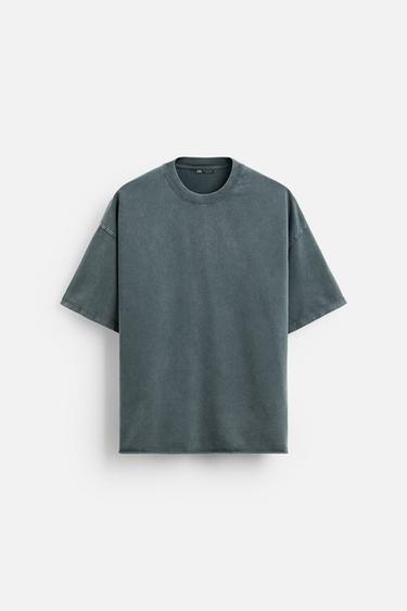 SUDADERA RELAXED FIT LAVADO - petro lavado de Zara