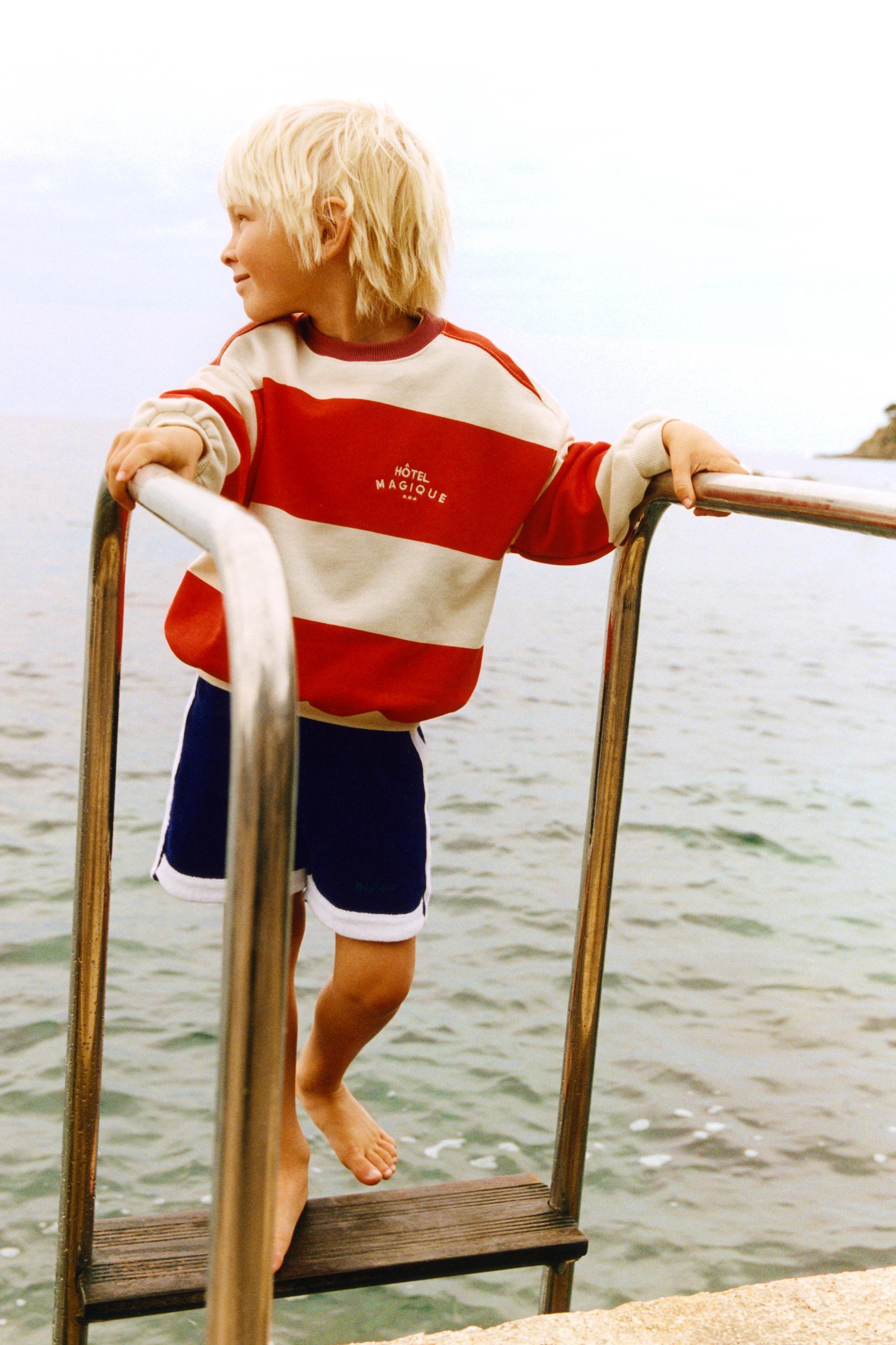 HÔTEL MAGIQUE © X ZARA STRIPED SWEATSHIRT