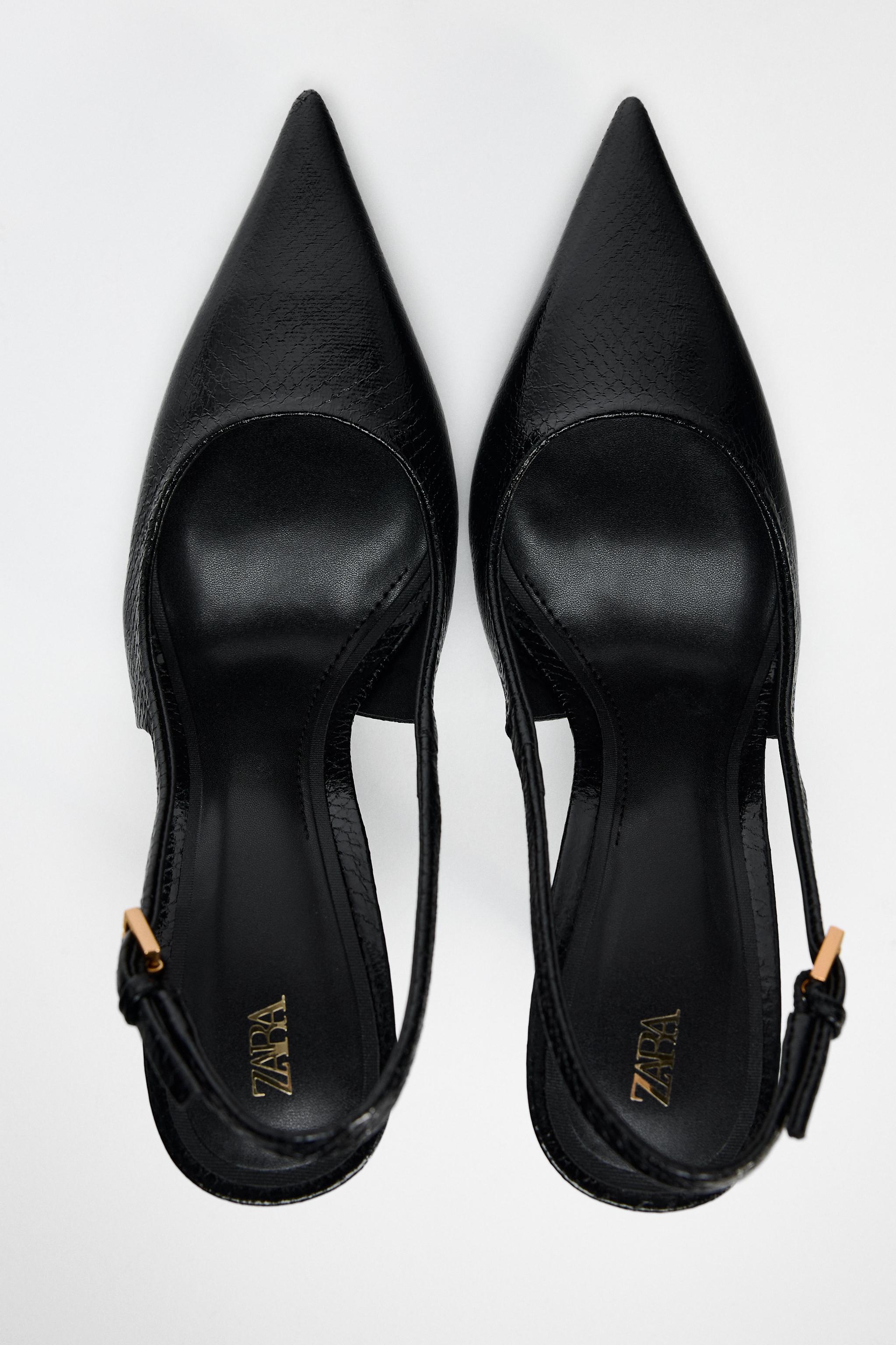 【ZARA】プラットフォームウェッジソール ブラック 3350/510/800 PLATFORM WEDGE - Black | ZARA United States