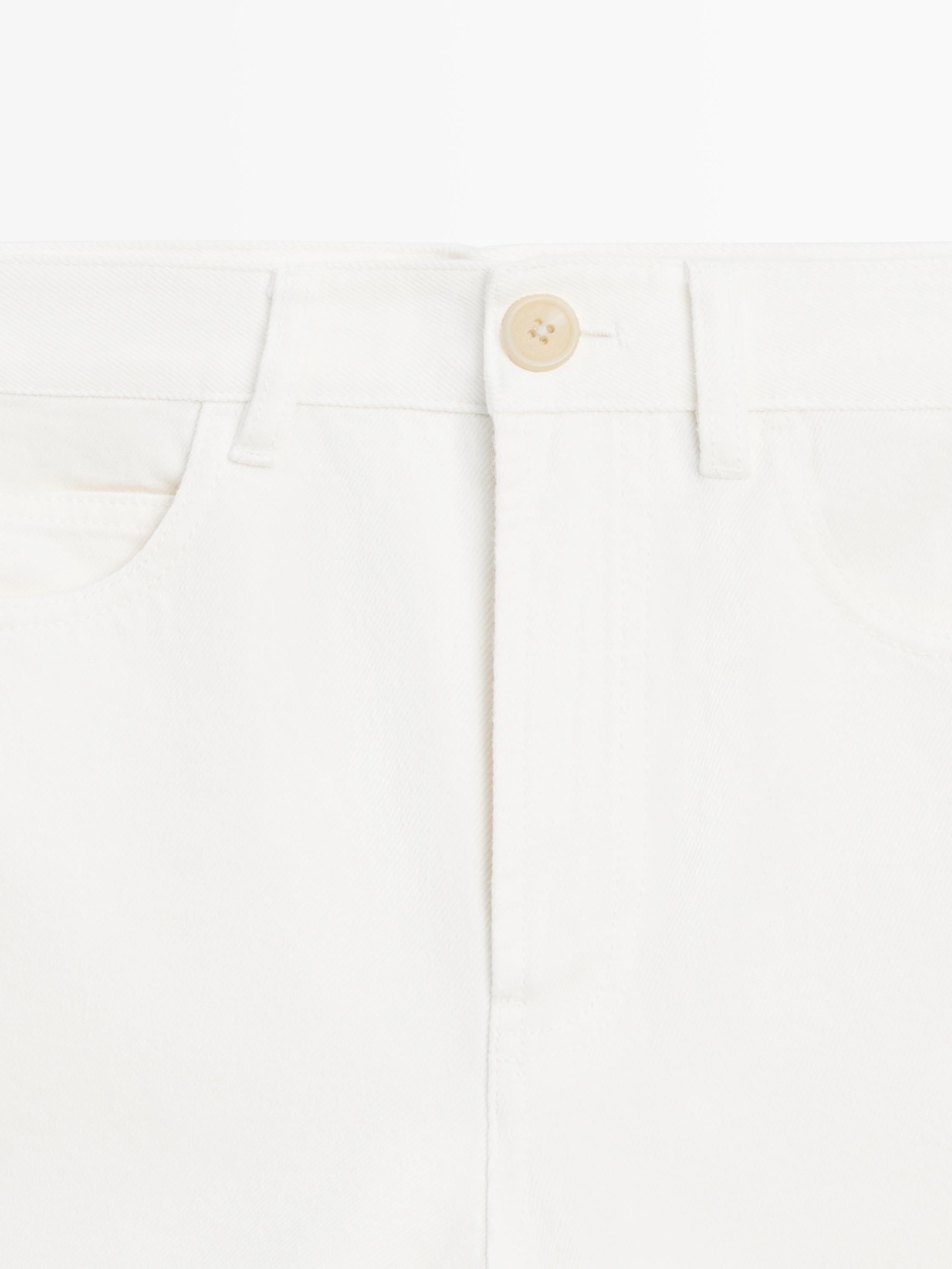 Short en jean taille moyenne