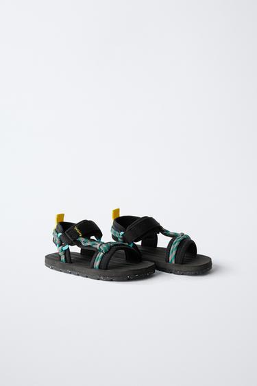 TECHNISCHE SANDALE KORDEL - Schwarz von Zara