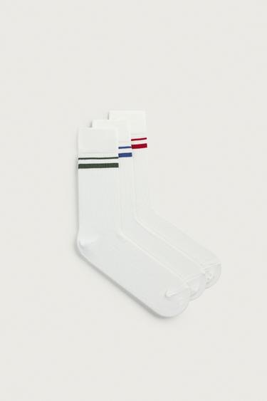 3-PACK OF STRIPED SOCKS - White by Zara - Image 0