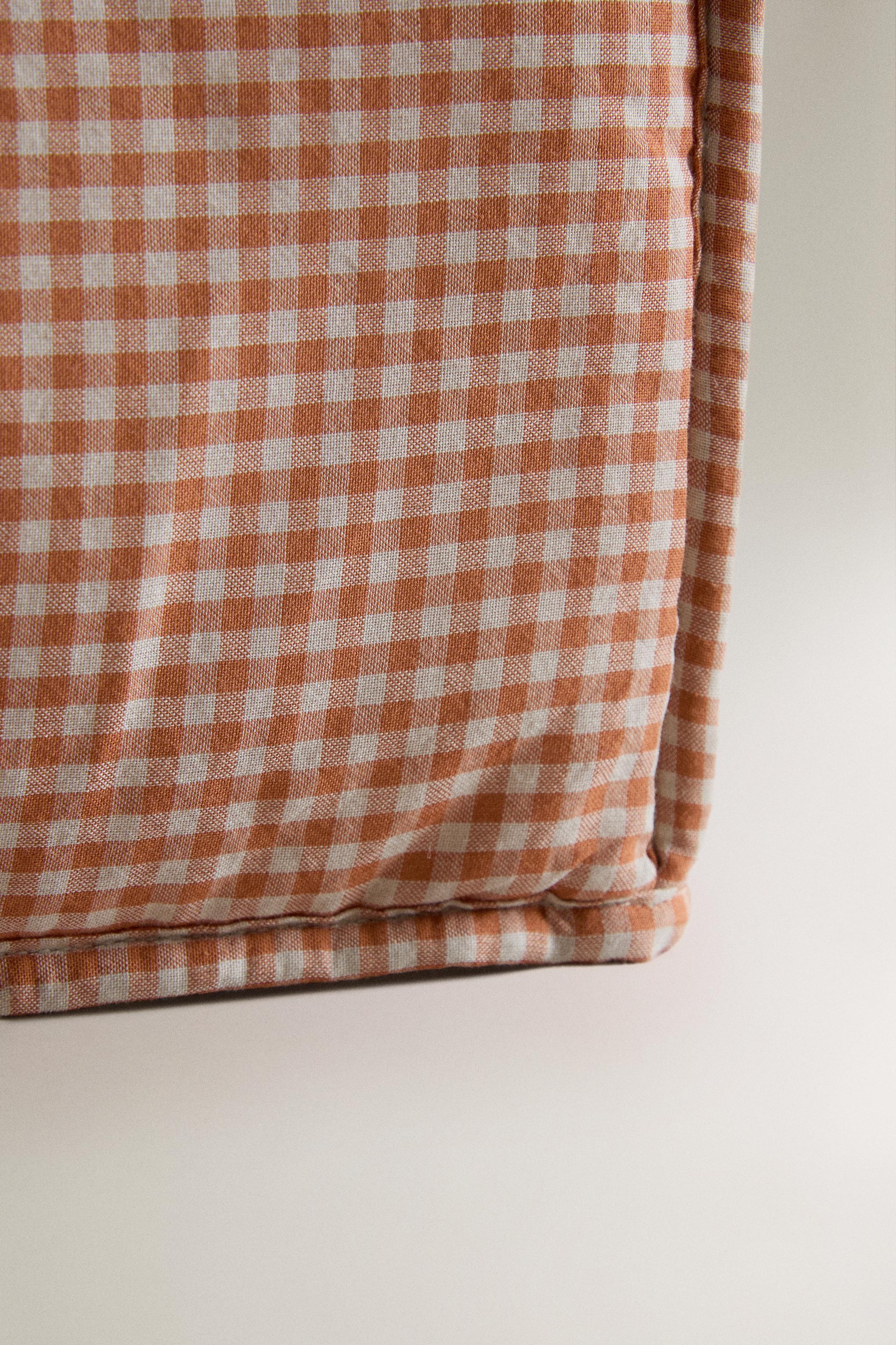 Zara COTTON GINGHAM BABY ORGANIZER — фото 4