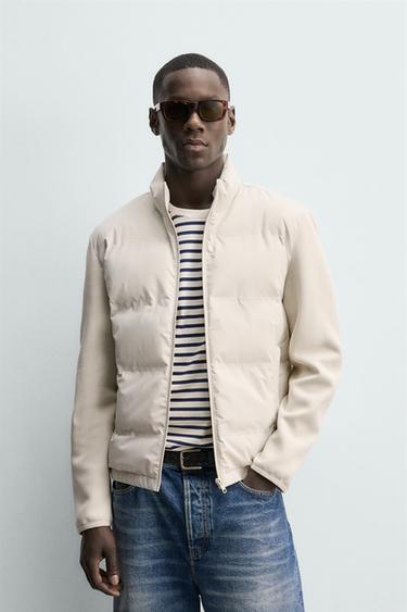 QUILTED JACKET - Ecru by Zara